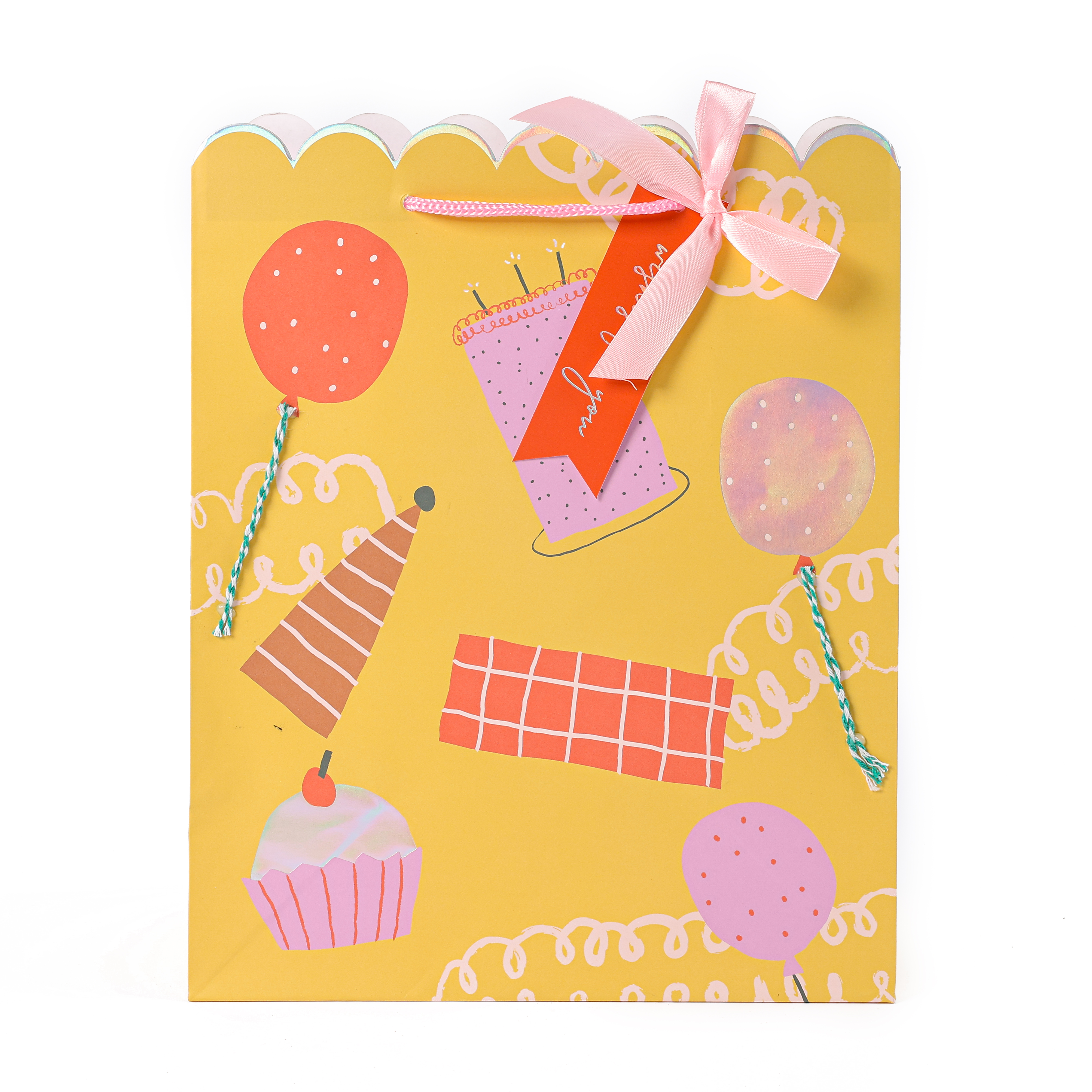 Birthday Party Yellow Gift Bag KT033